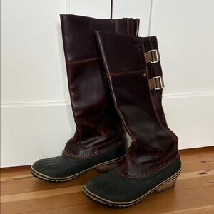 Sorel Leather Rain Boots size 9 eu 40